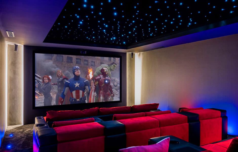Cinema room with pantry