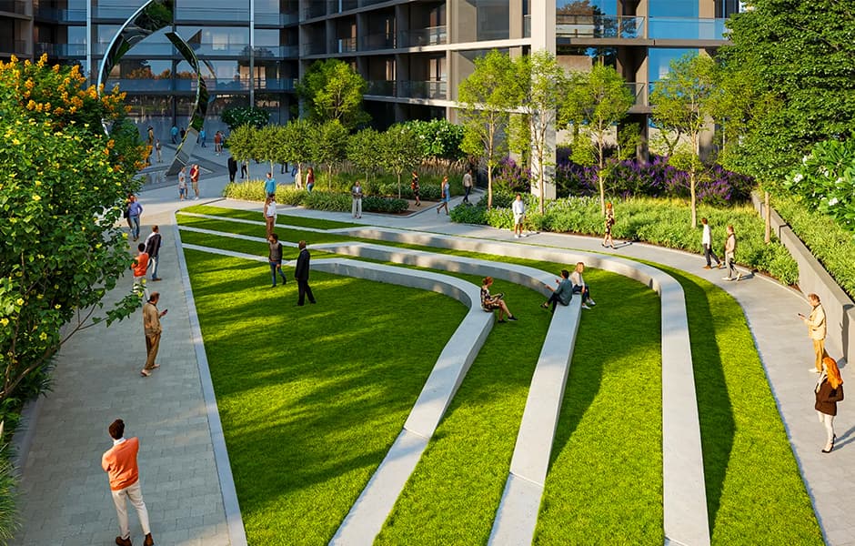 Lush Green landscaping